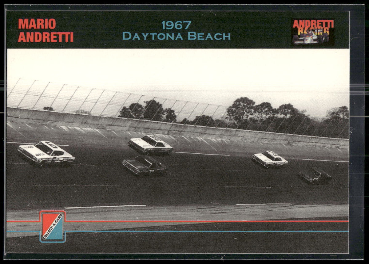 1992 Collect-a-Card Andretti Family Racing #3 1967 Daytona Beach