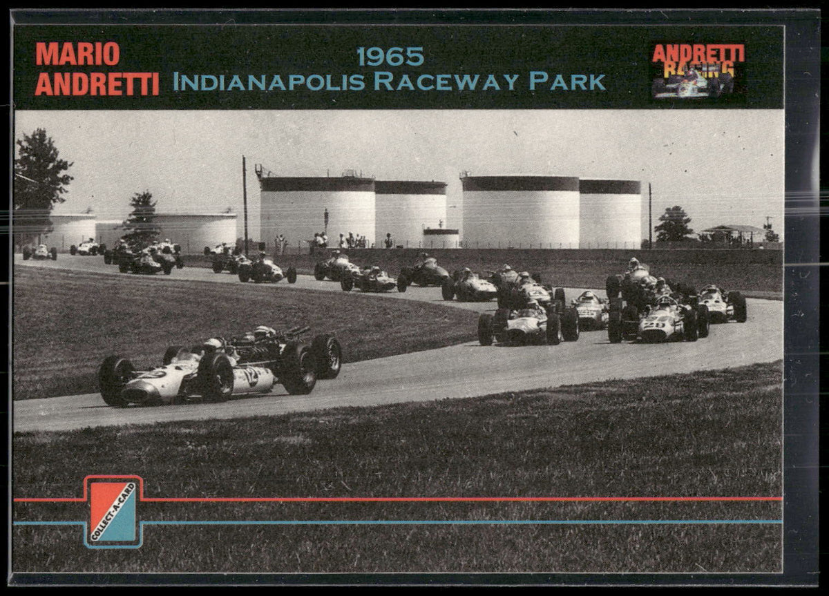 1992 Collect-a-Card Andretti Family Racing #6 1965 Indianapolis Raceway Park