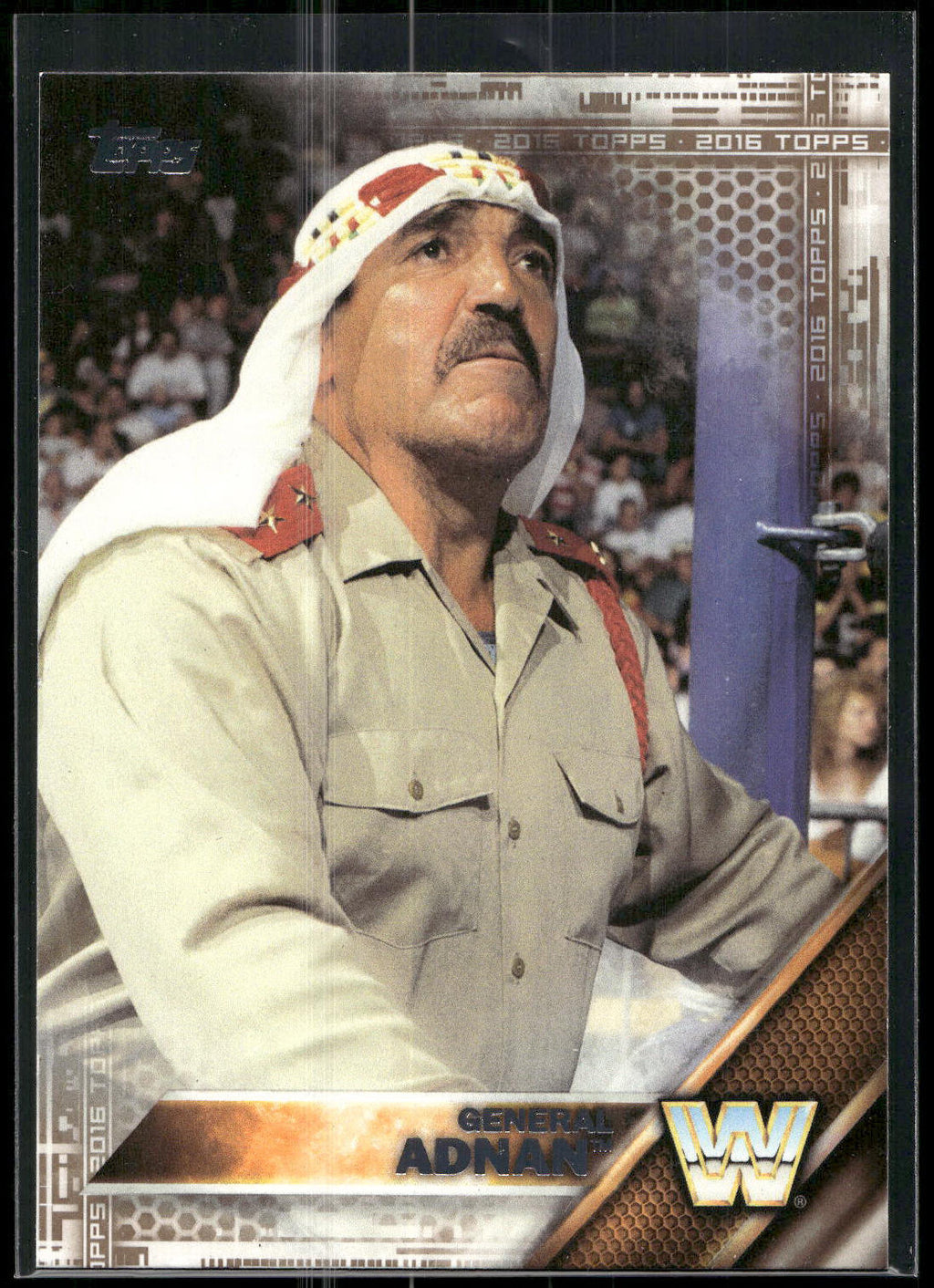 2016 Topps WWE Then Now Forever #168 General Adnan Bronze