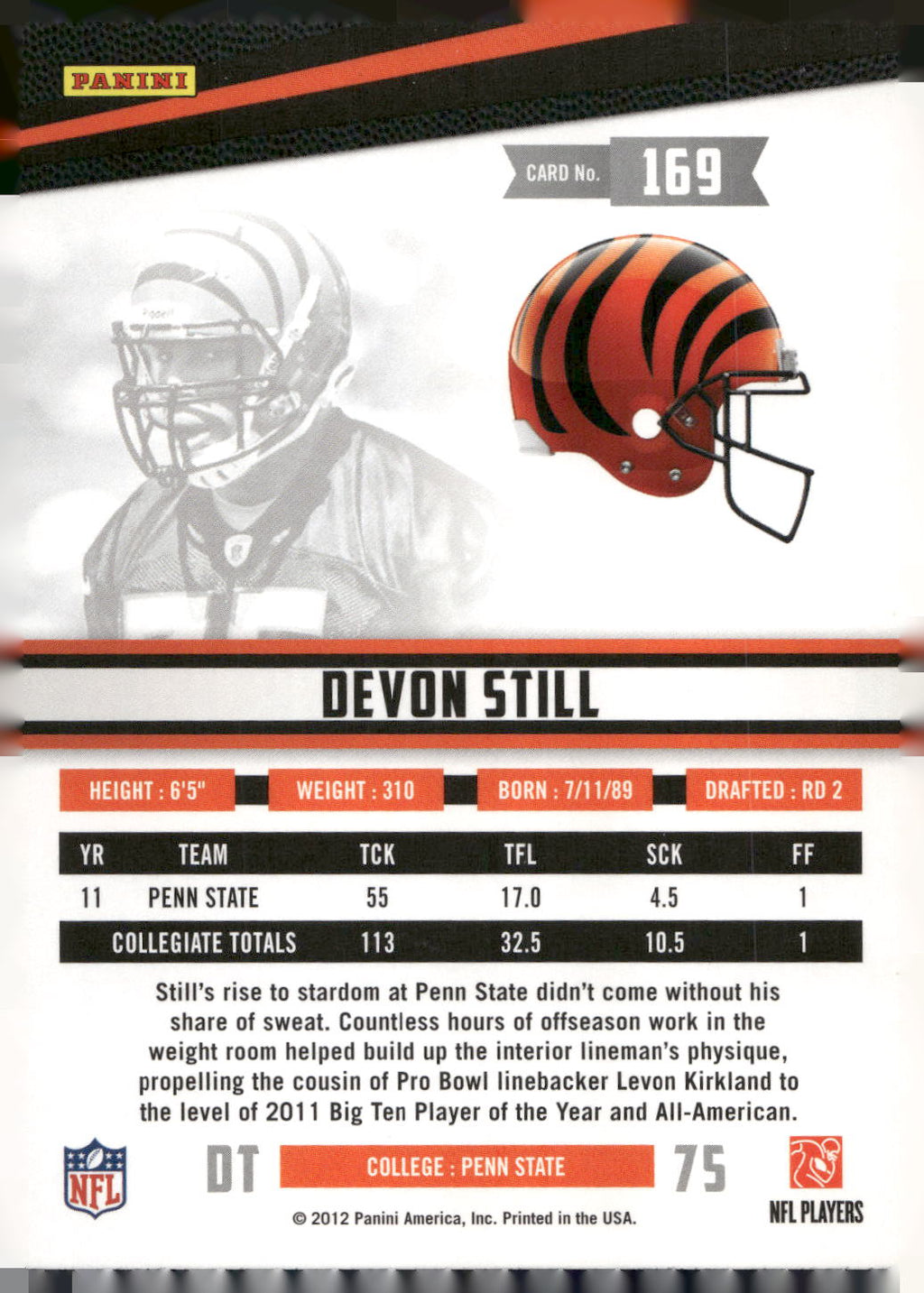 2012 Panini Rookies & Stars Longevity #169 Devon Still