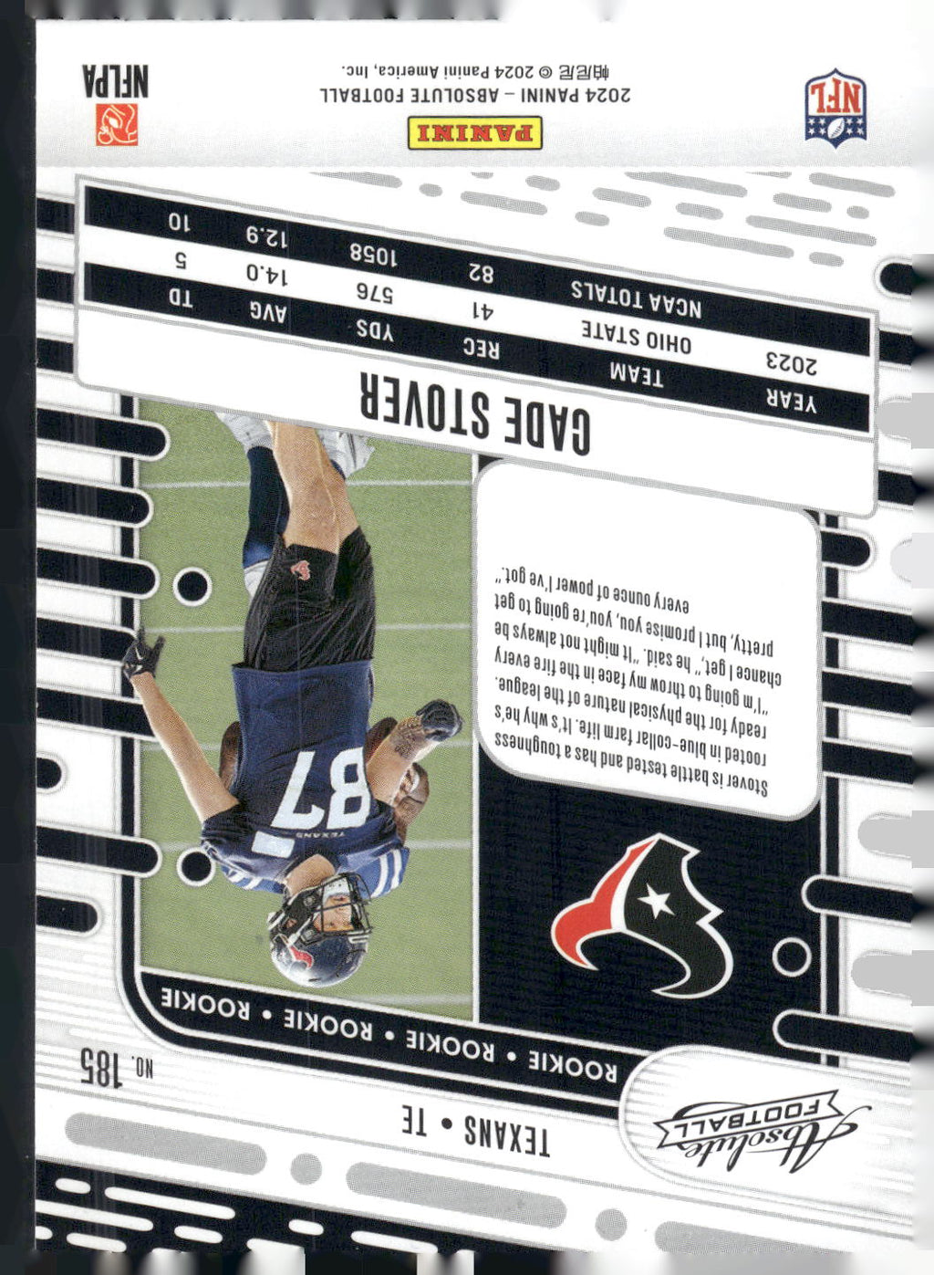 2024 Panini Absolute #185 Cade Stover Retail