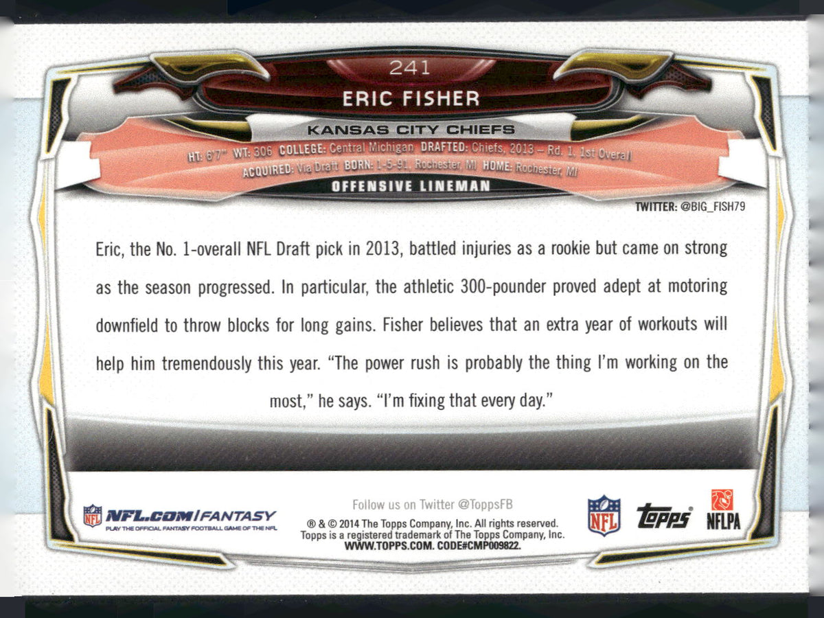 2014 Topps #241 Eric Fisher