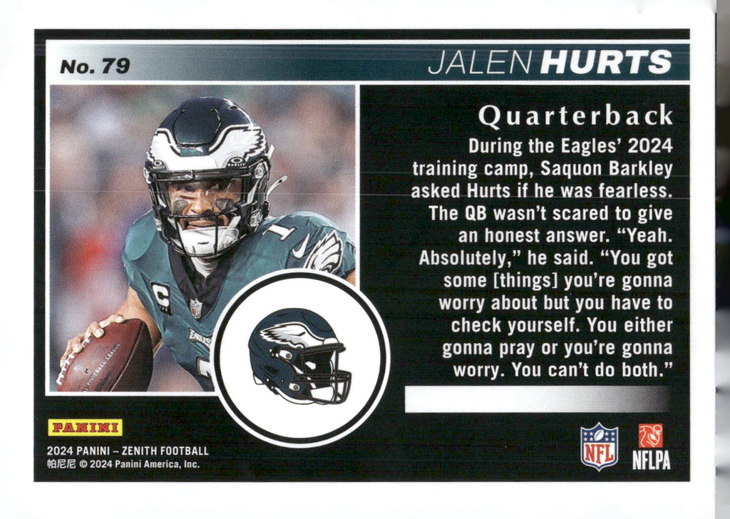 2024 Panini Zenith #79 Jalen Hurts