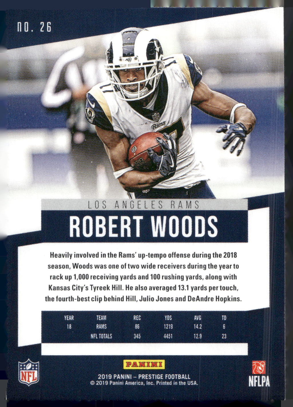 2019 Panini Prestige #26 Robert Woods