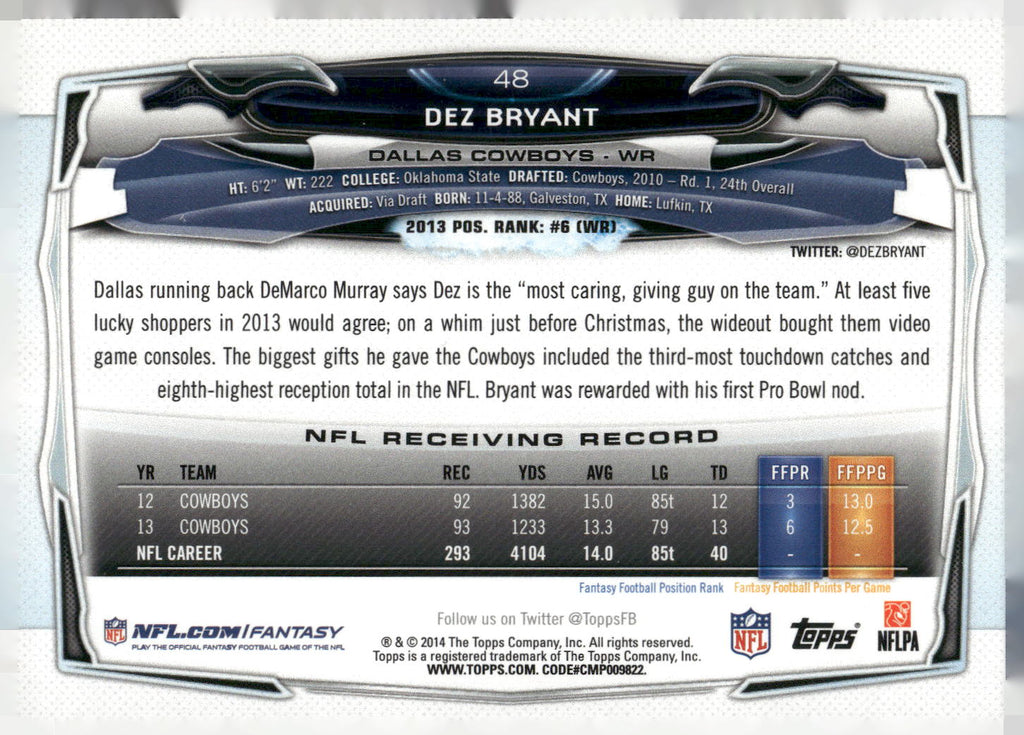 2014 Topps #48 Dez Bryant