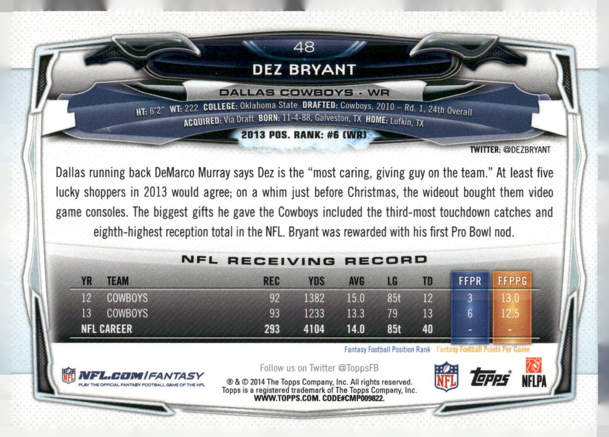 2014 Topps #48 Dez Bryant