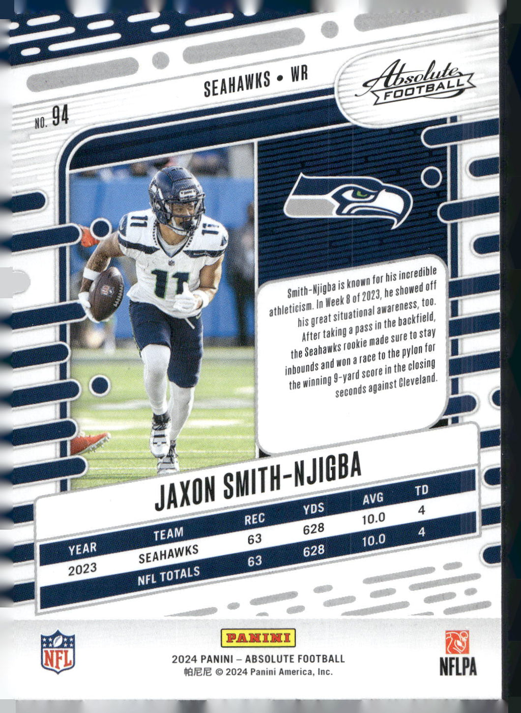 2024 Panini Absolute #94 Jaxon Smith-Njigba Retail