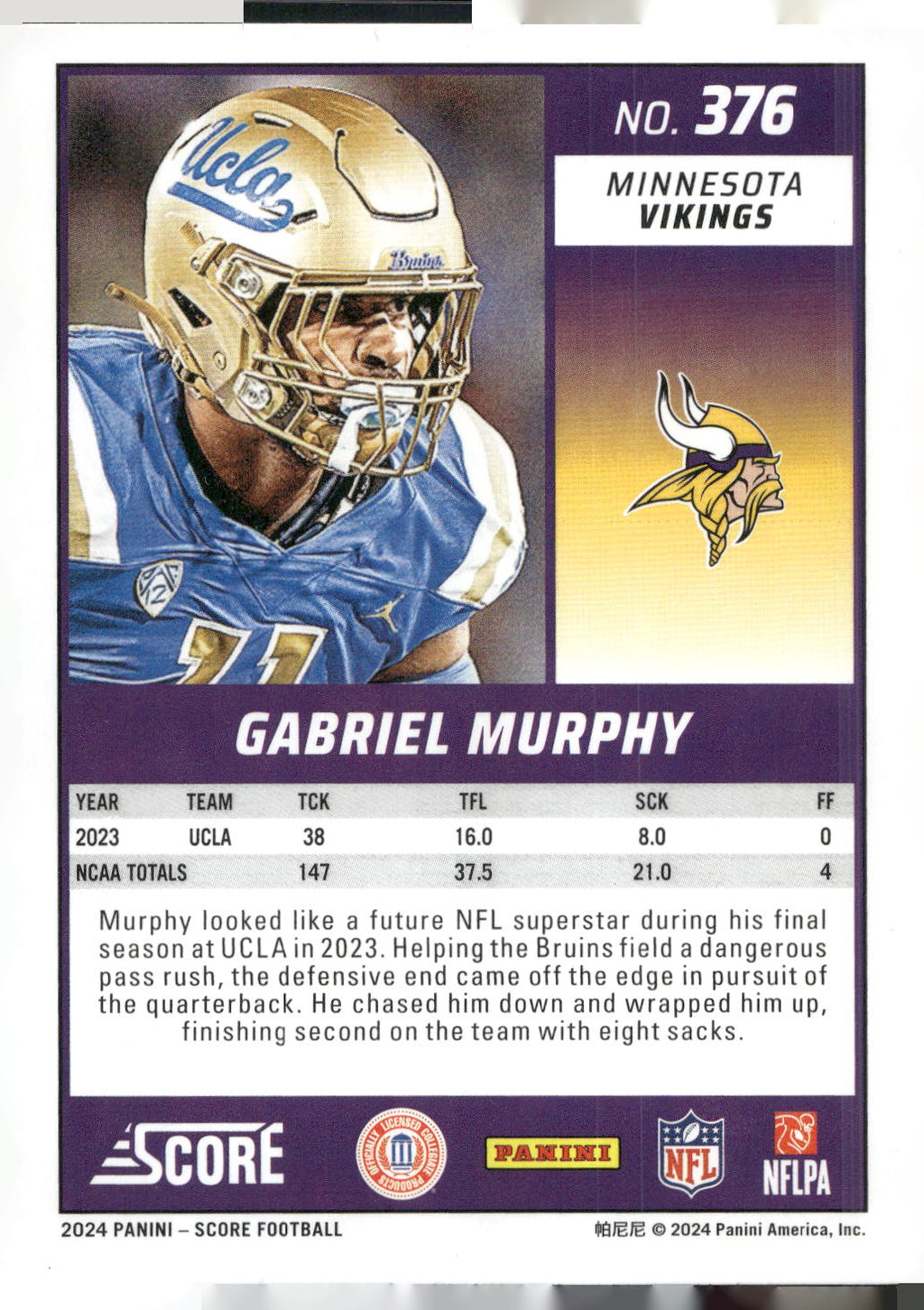 2024 Score #376 Gabriel Murphy