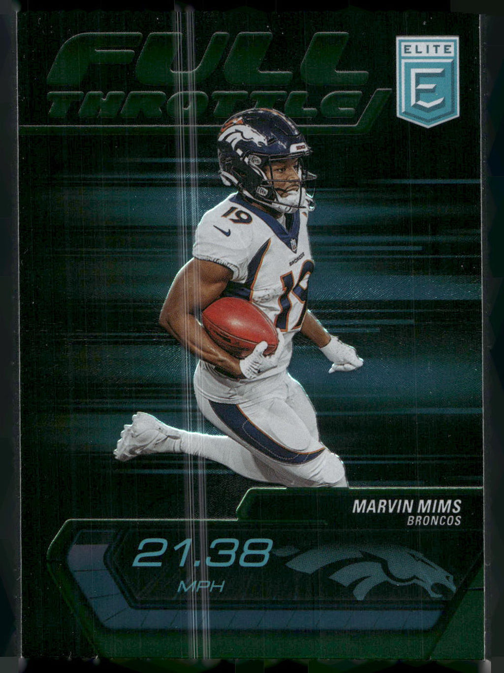 2024 Donruss Elite #17 Marvin Mims Full Throttle Green