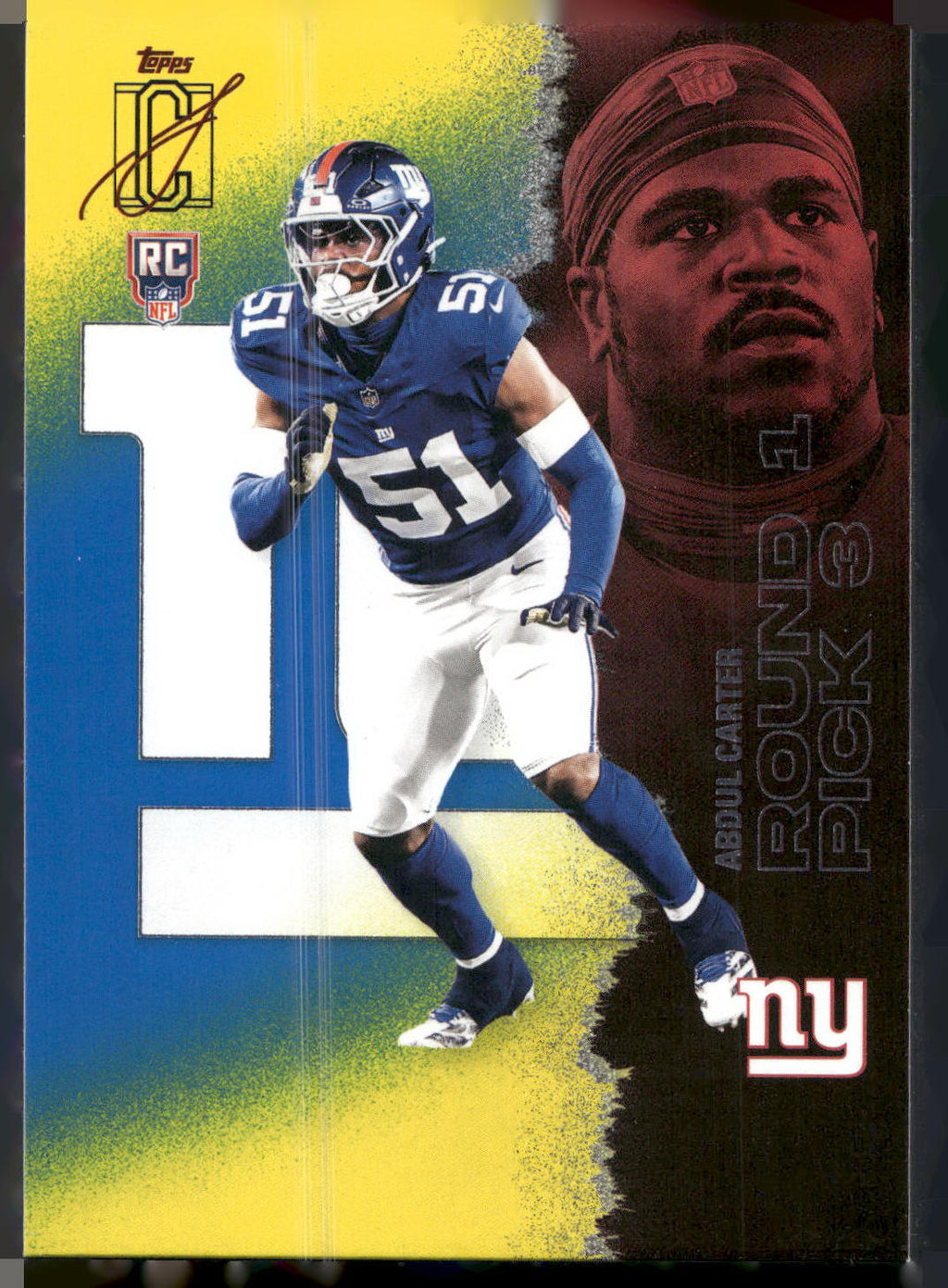 2025 Topps Signature Class #118 Abdul Carter Blue & Yellow