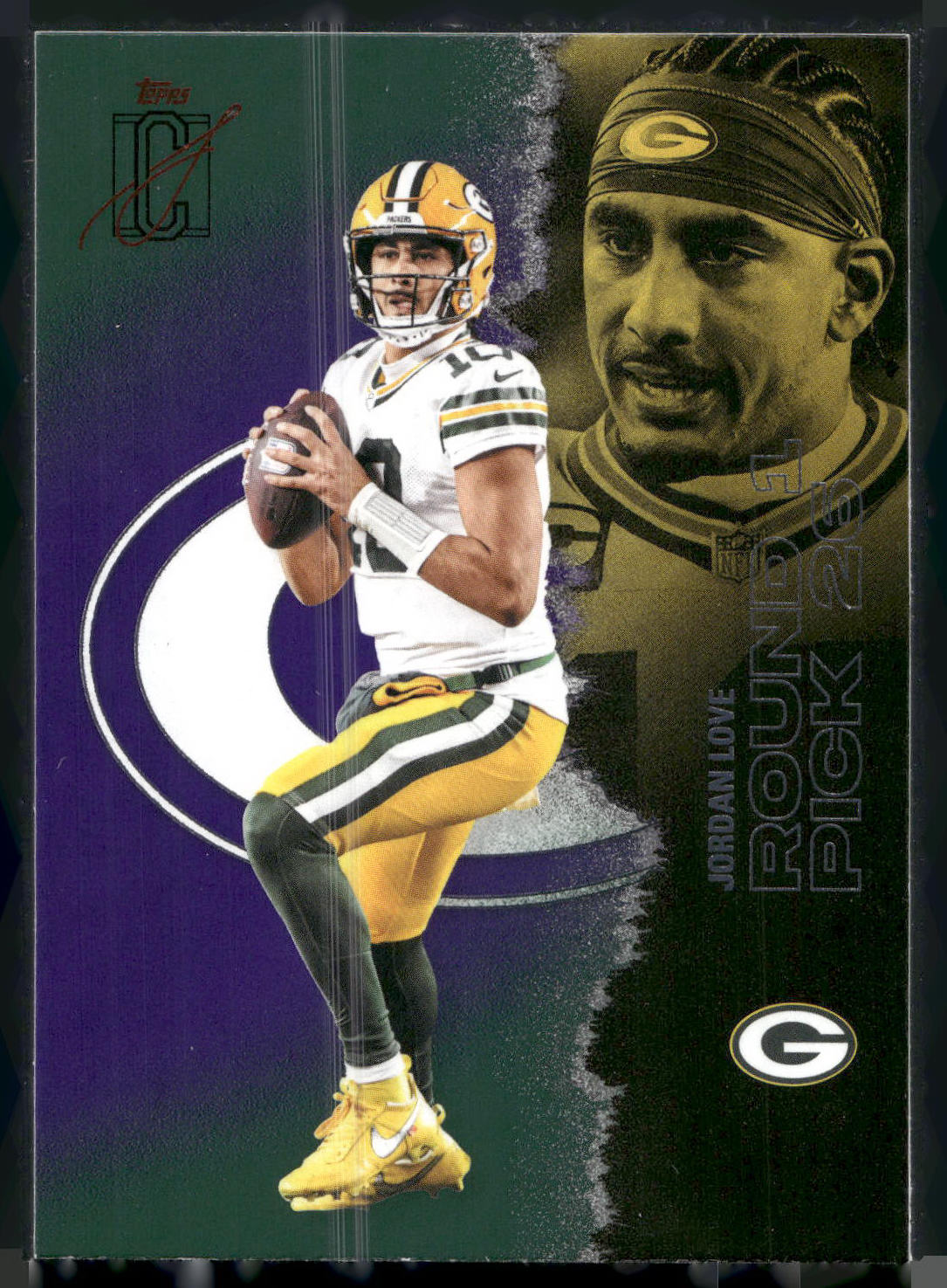 2025 Topps Signature Class #21 Jordan Love Green & Purple