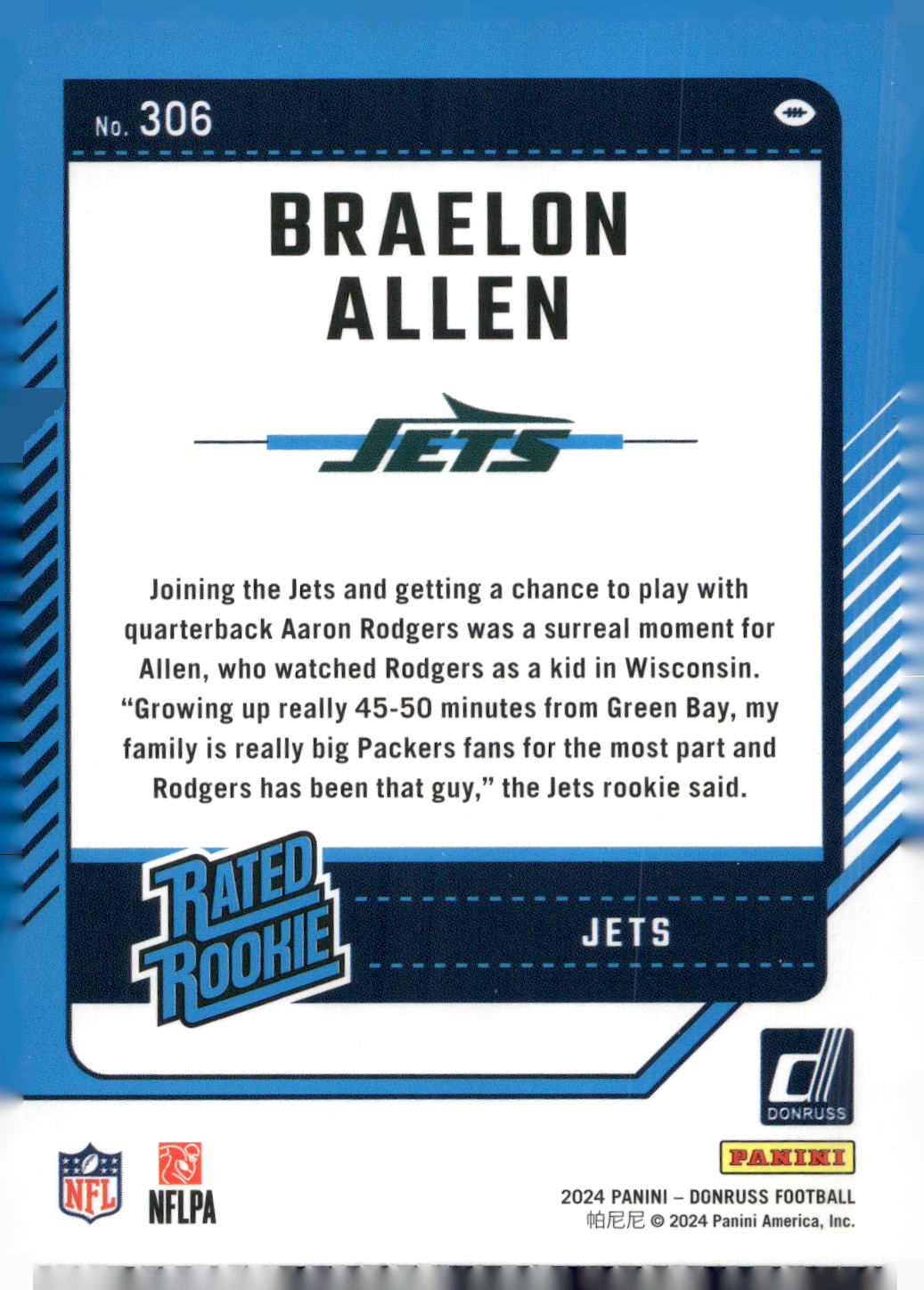 2024 Donruss #306 Braelon Allen