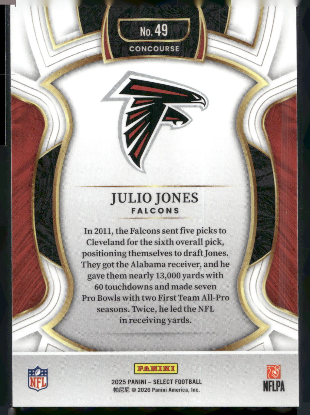 2025 Panini Select #49 Julio Jones