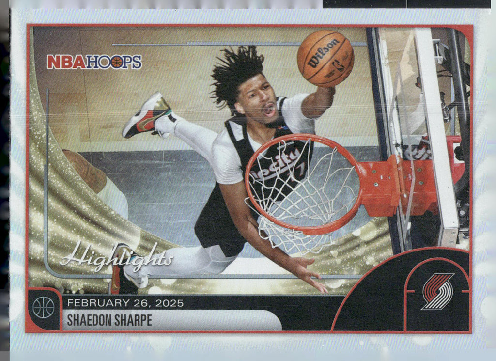 2025-26 Hoops #267 Shaedon Sharpe Rainbow