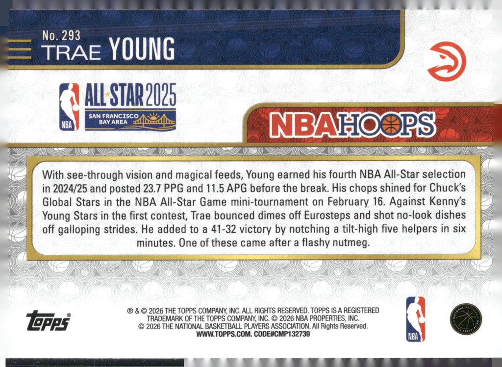 2025-26 Hoops #293 Trae Young Rainbow