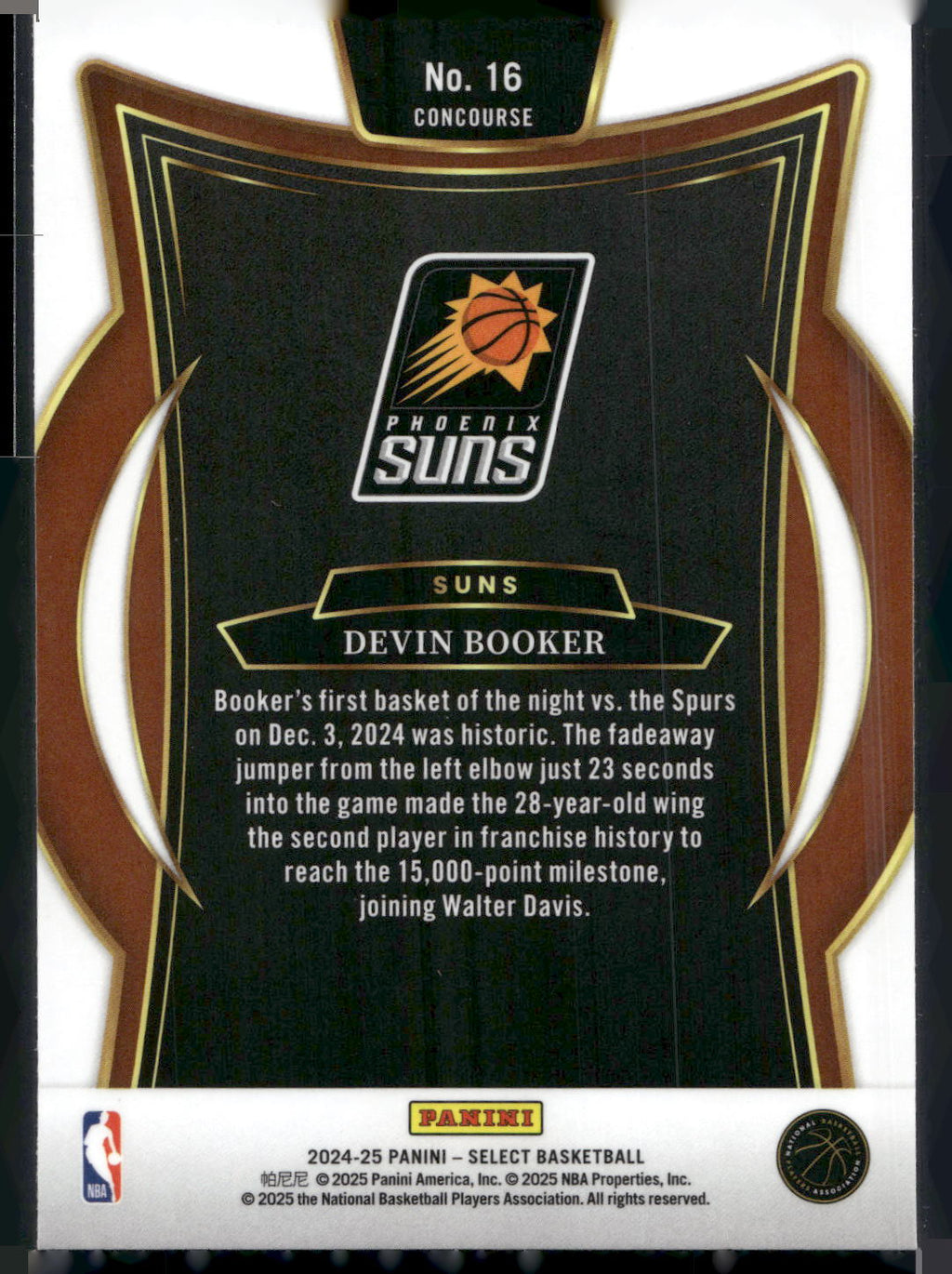 2024-25 Panini Select #16 Devin Booker Blue (Retail)