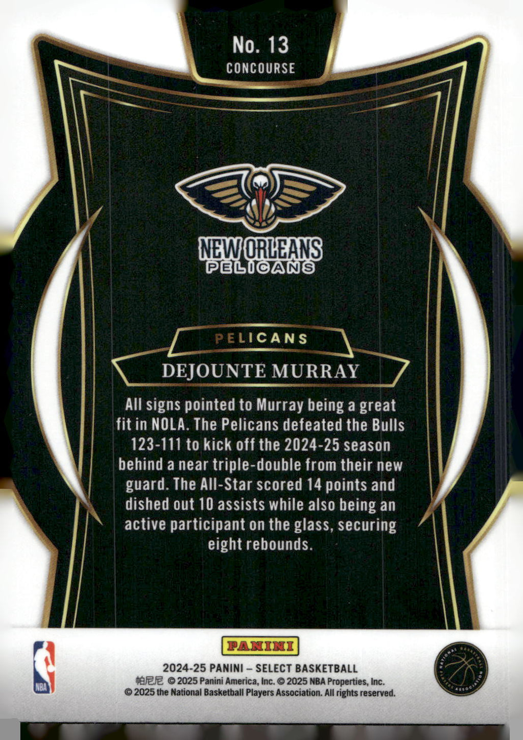 2024-25 Panini Select #13 Dejounte Murray Blue (Retail)