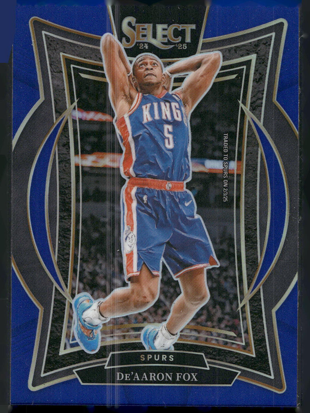 2024-25 Panini Select #3 De'Aaron Fox Blue Prizm