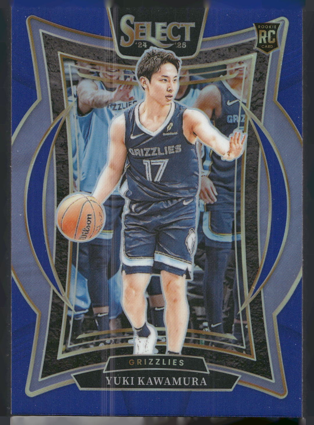 2024-25 Panini Select #76 Yuki Kawamura Blue Prizm