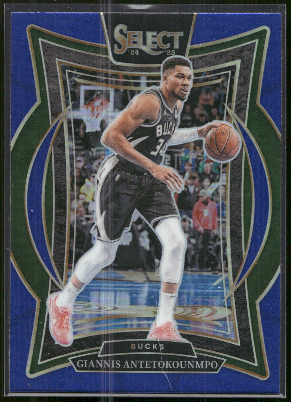 2024-25 Panini Select #43 Giannis Antetokounmpo Blue Prizm