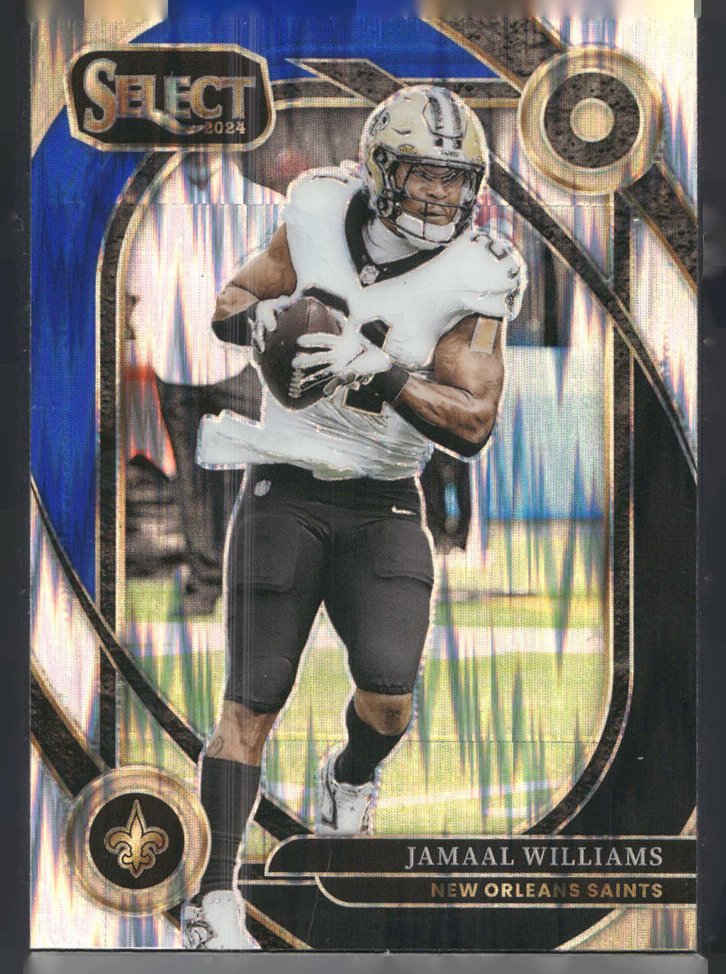 2024 Panini Select #266 Jamaal Williams Black & Blue Prizm Shock