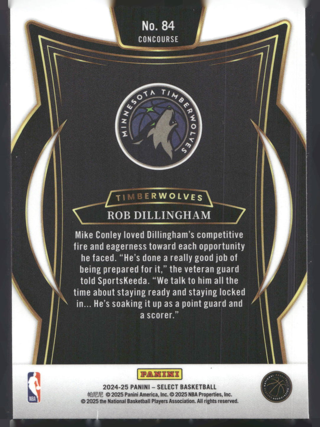 2024-25 Panini Select #84 Rob Dillingham Blue (Retail)