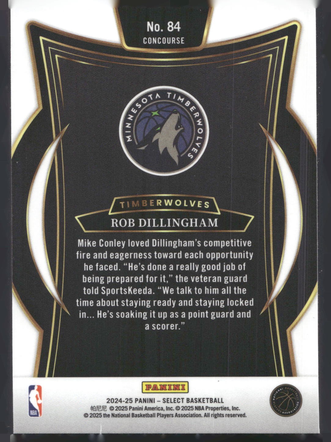 2024-25 Panini Select #84 Rob Dillingham Blue (Retail)