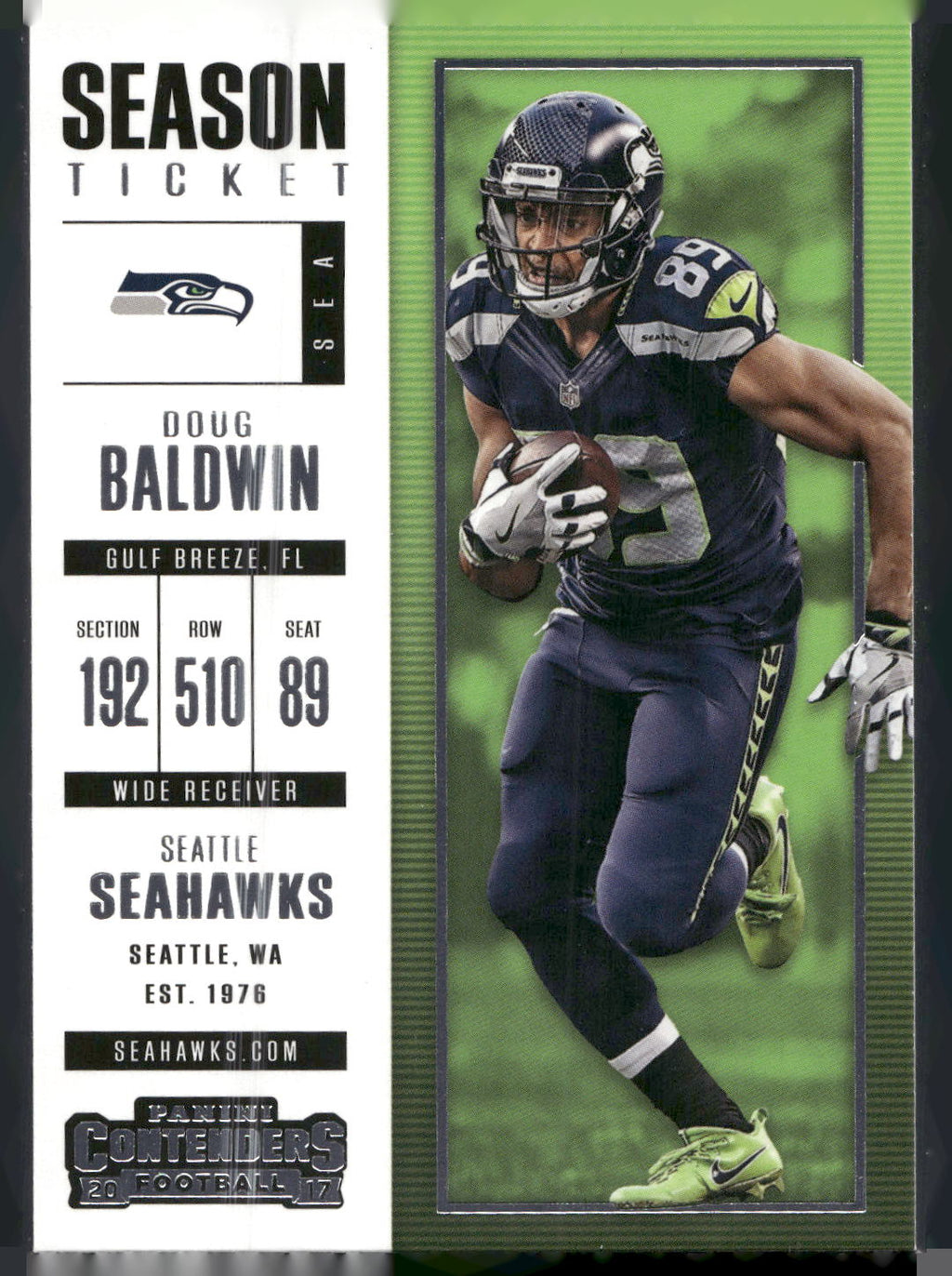2017 Panini Contenders #61 Doug Baldwin