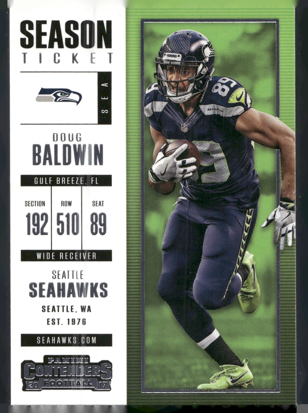 2017 Panini Contenders #61 Doug Baldwin