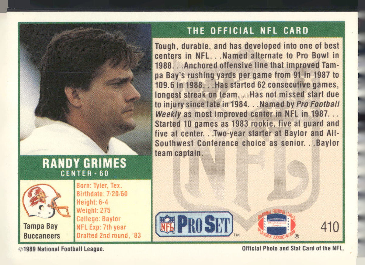 1989 Pro Set #410 Randy Grimes