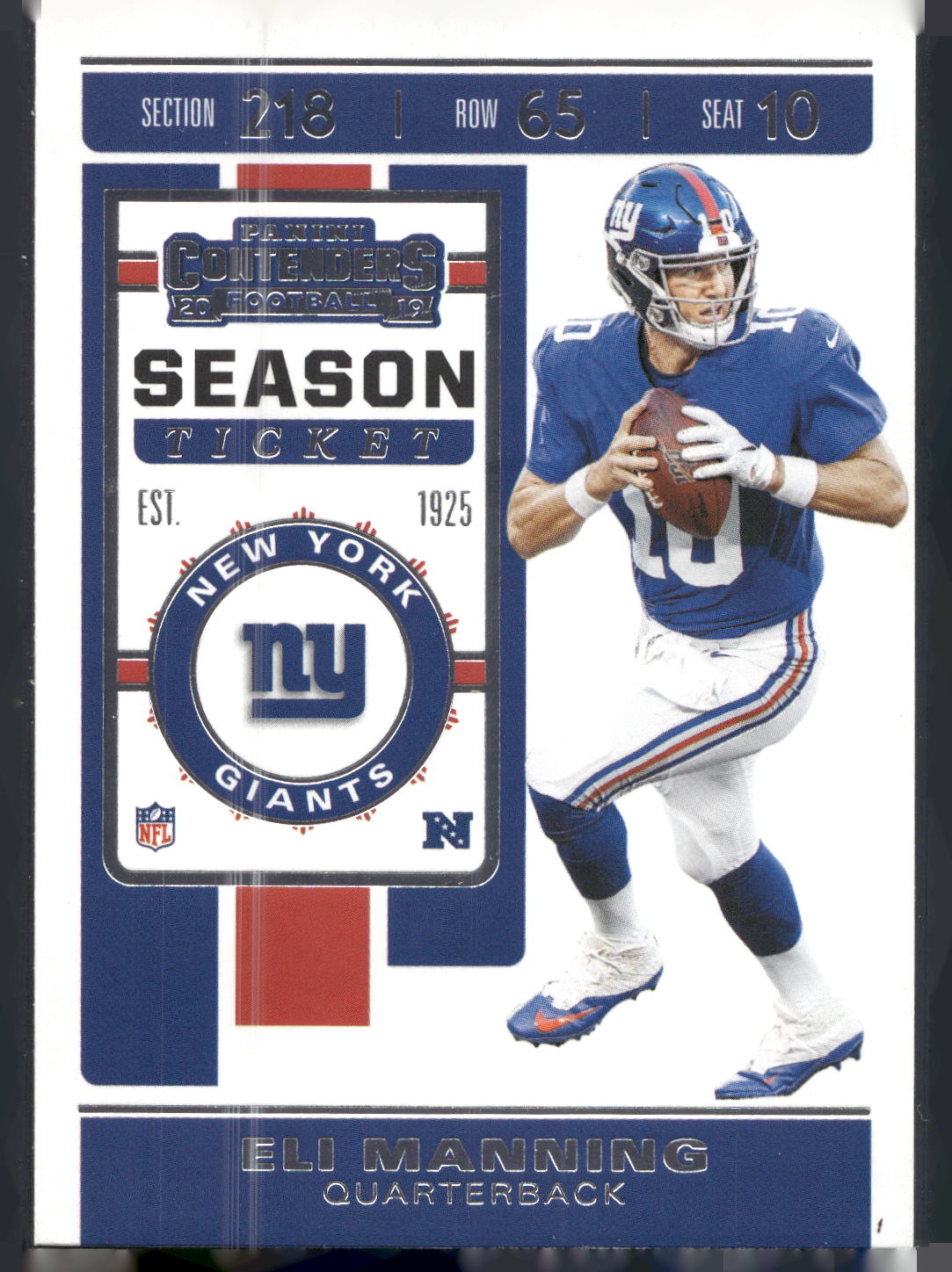 2019 Panini Contenders #51 Eli Manning
