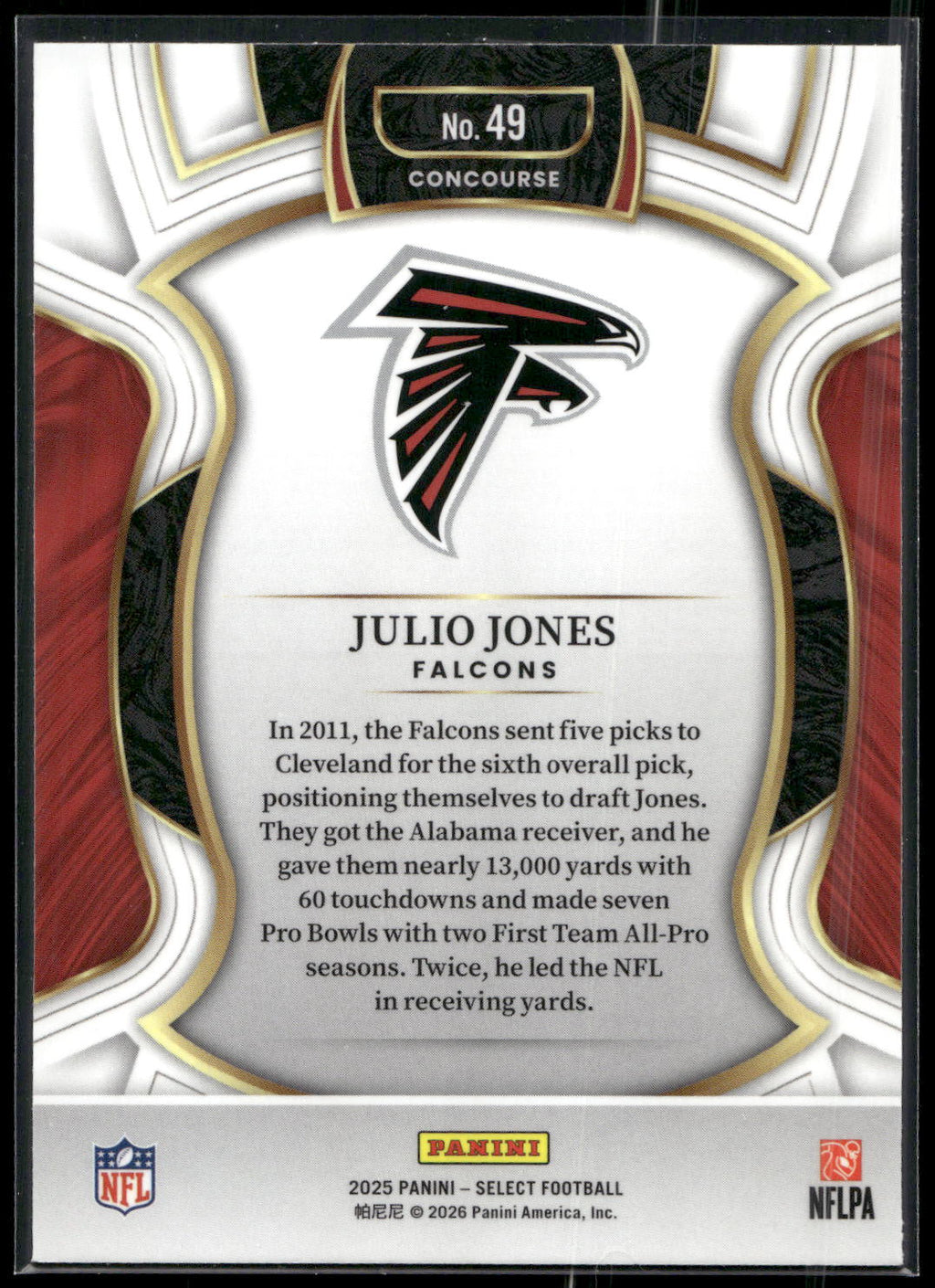 2025 Panini Select #49 Julio Jones