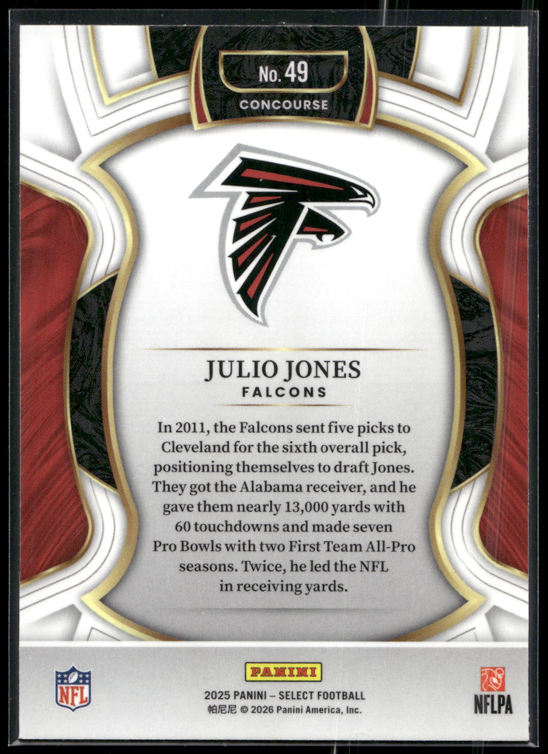 2025 Panini Select #49 Julio Jones