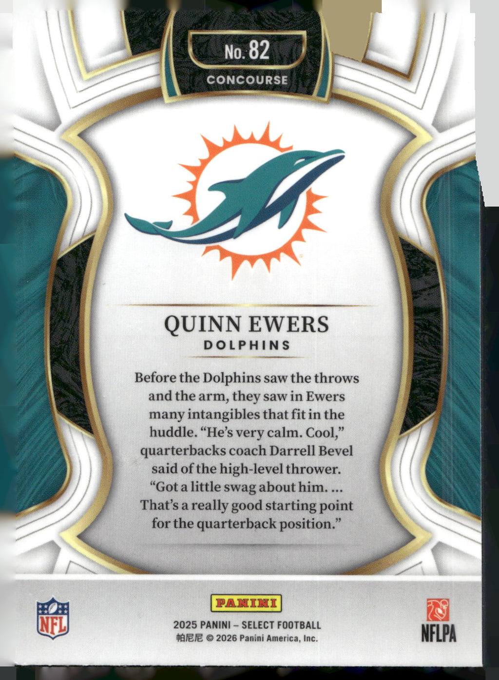 2025 Panini Select #82 Quinn Ewers