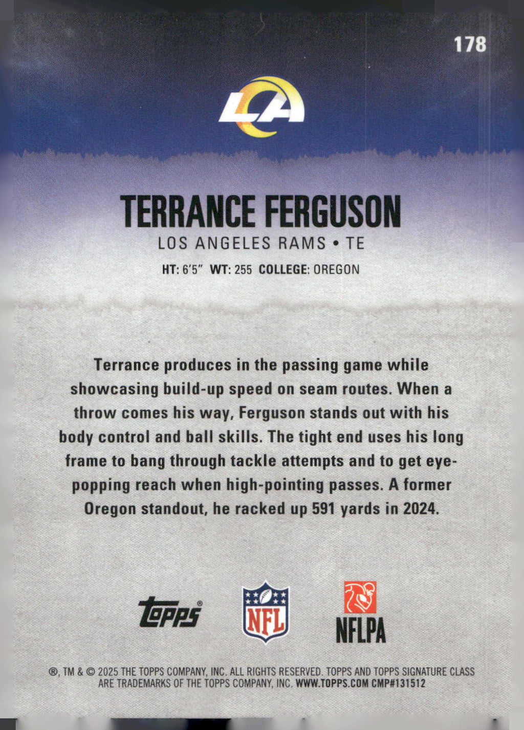 2025 Topps Signature Class #178 Terrance Ferguson