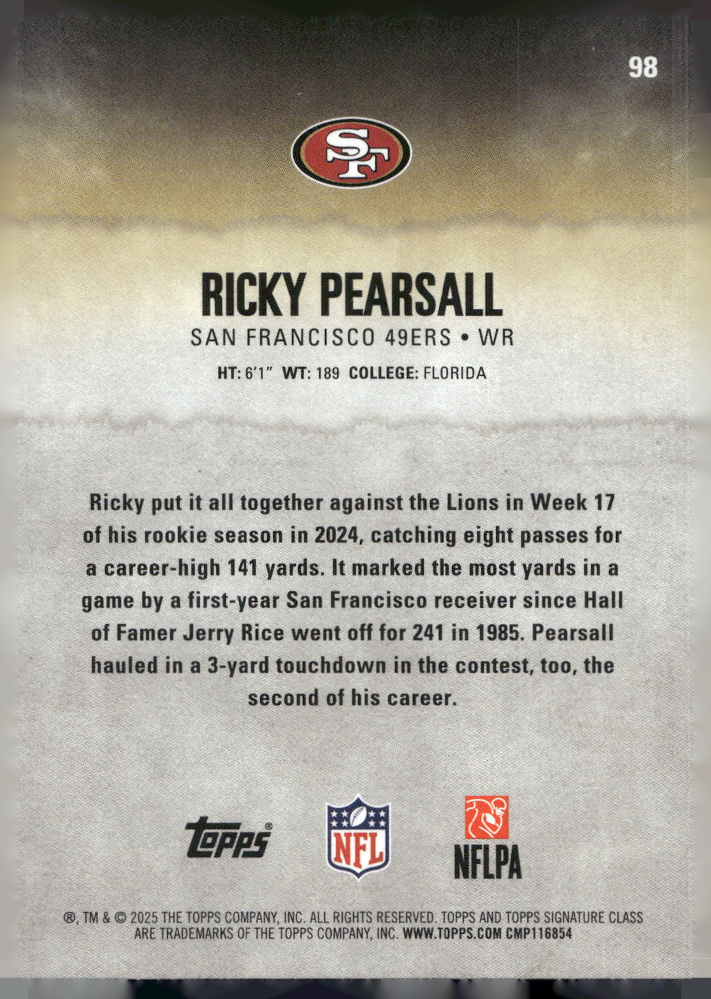 2025 Topps Signature Class #98 Ricky Pearsall