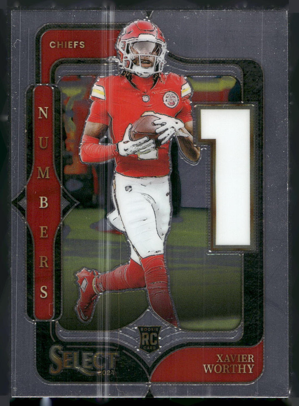 2024 Panini Select #8 Xavier Worthy Select Numbers