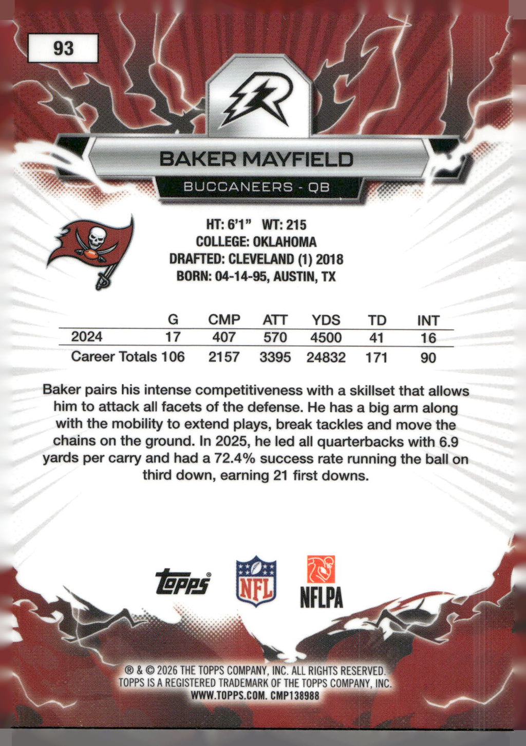 2025 Topps Resurgence #93 Baker Mayfield