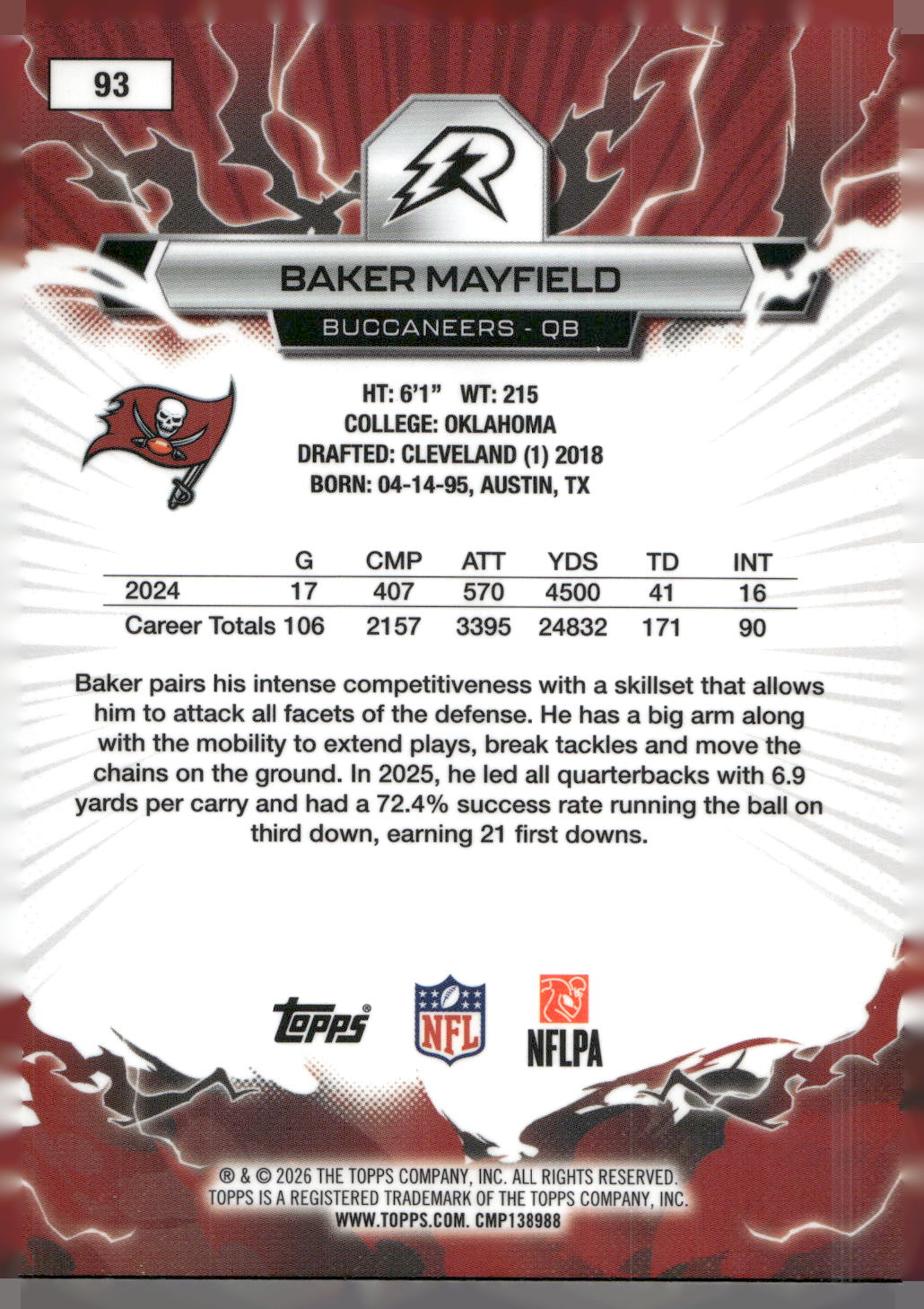 2025 Topps Resurgence #93 Baker Mayfield