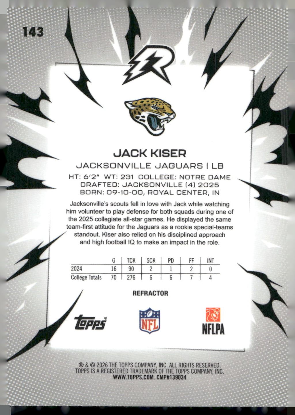 2025 Topps Resurgence #143 Jack Kiser