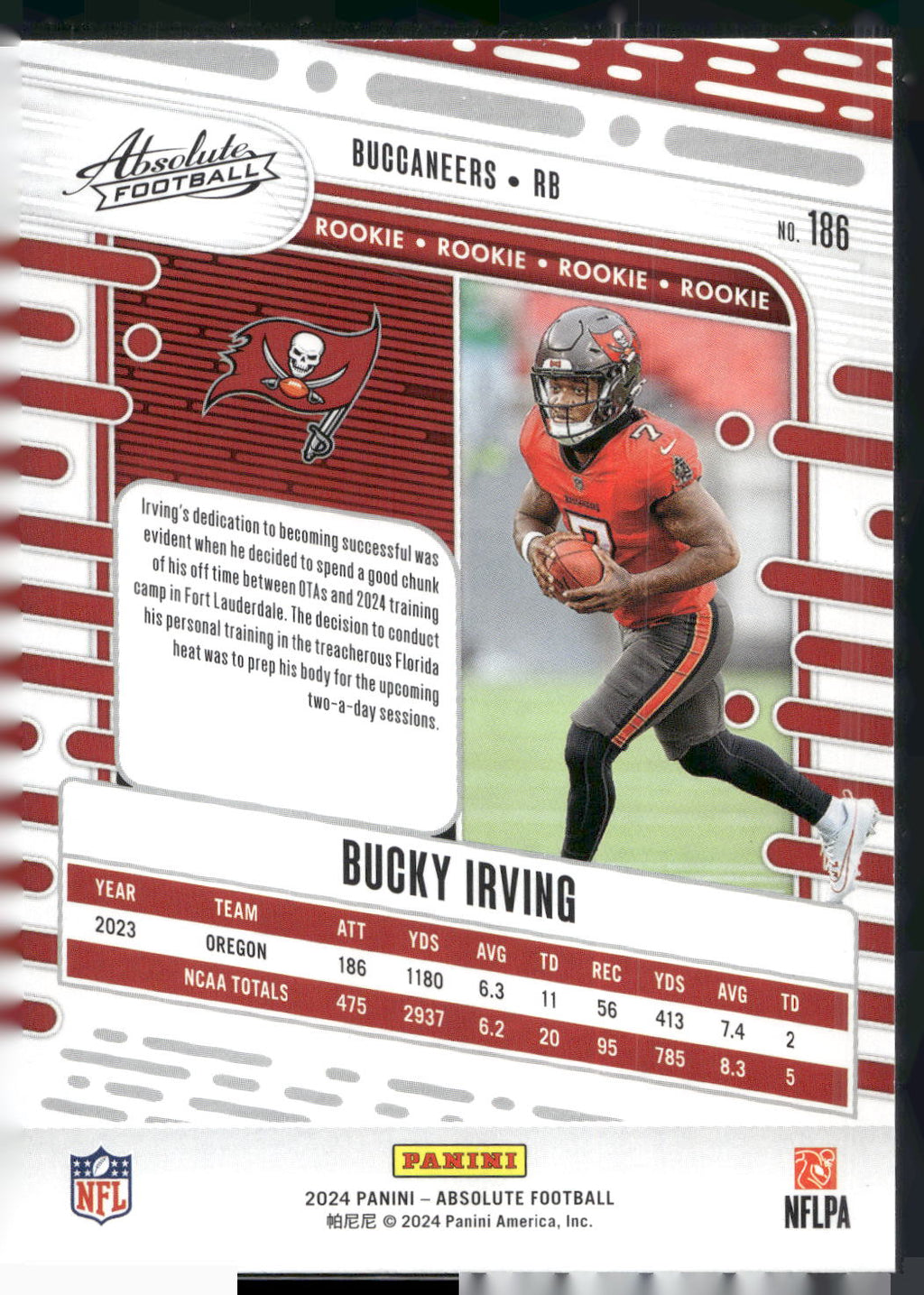 2024 Panini Absolute #186 Bucky Irving Retail