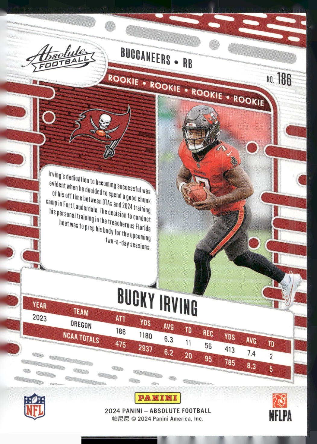 2024 Panini Absolute #186 Bucky Irving Retail
