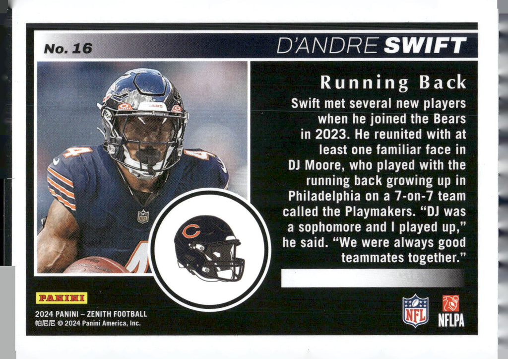 2024 Panini Zenith #16 D'Andre Swift Retail
