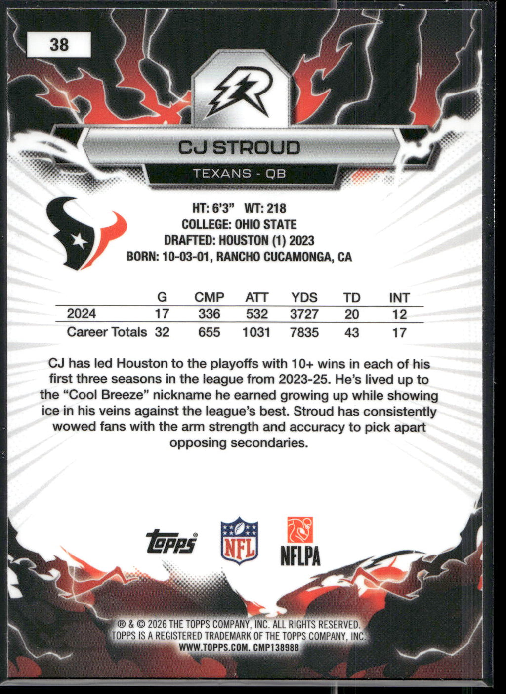2025 Topps Resurgence #38 CJ Stroud
