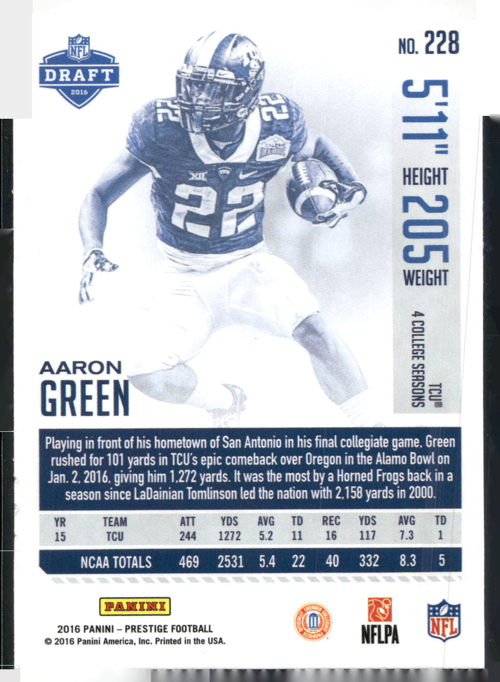 2016 Panini Prestige #228 Aaron Green