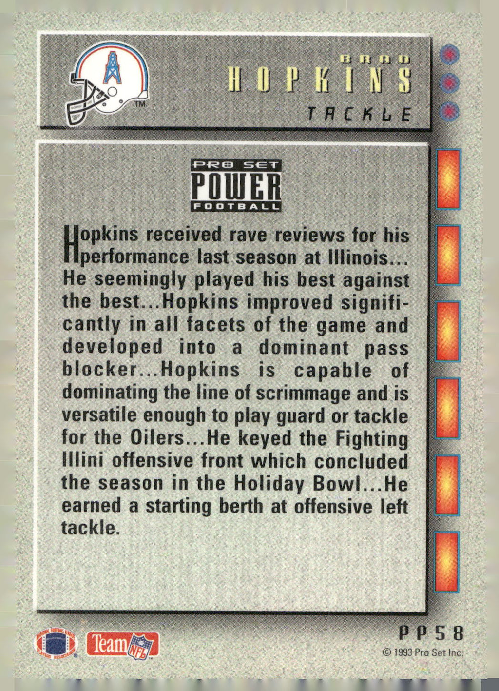 1993 Pro Set Power Update - Power Prospects #PP58 Brad Hopkins