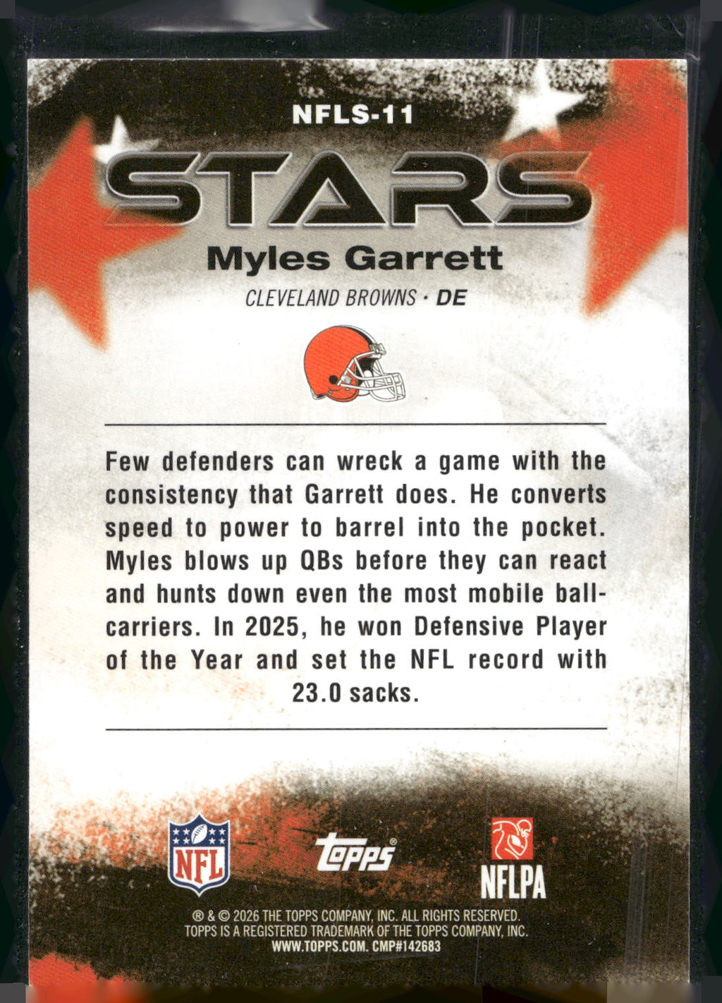 2026 Topps Flagship #NFLS-11 Myles Garrett NFL Stars