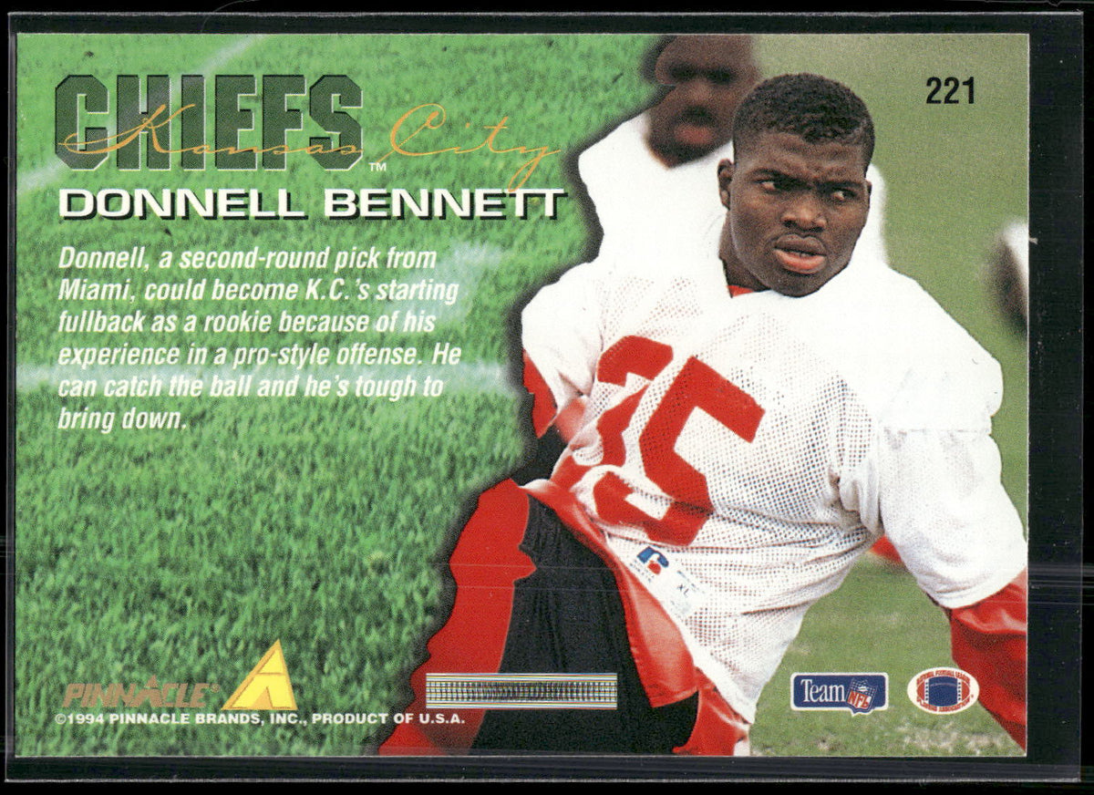 1994 Pinnacle #221 Donnell Bennett