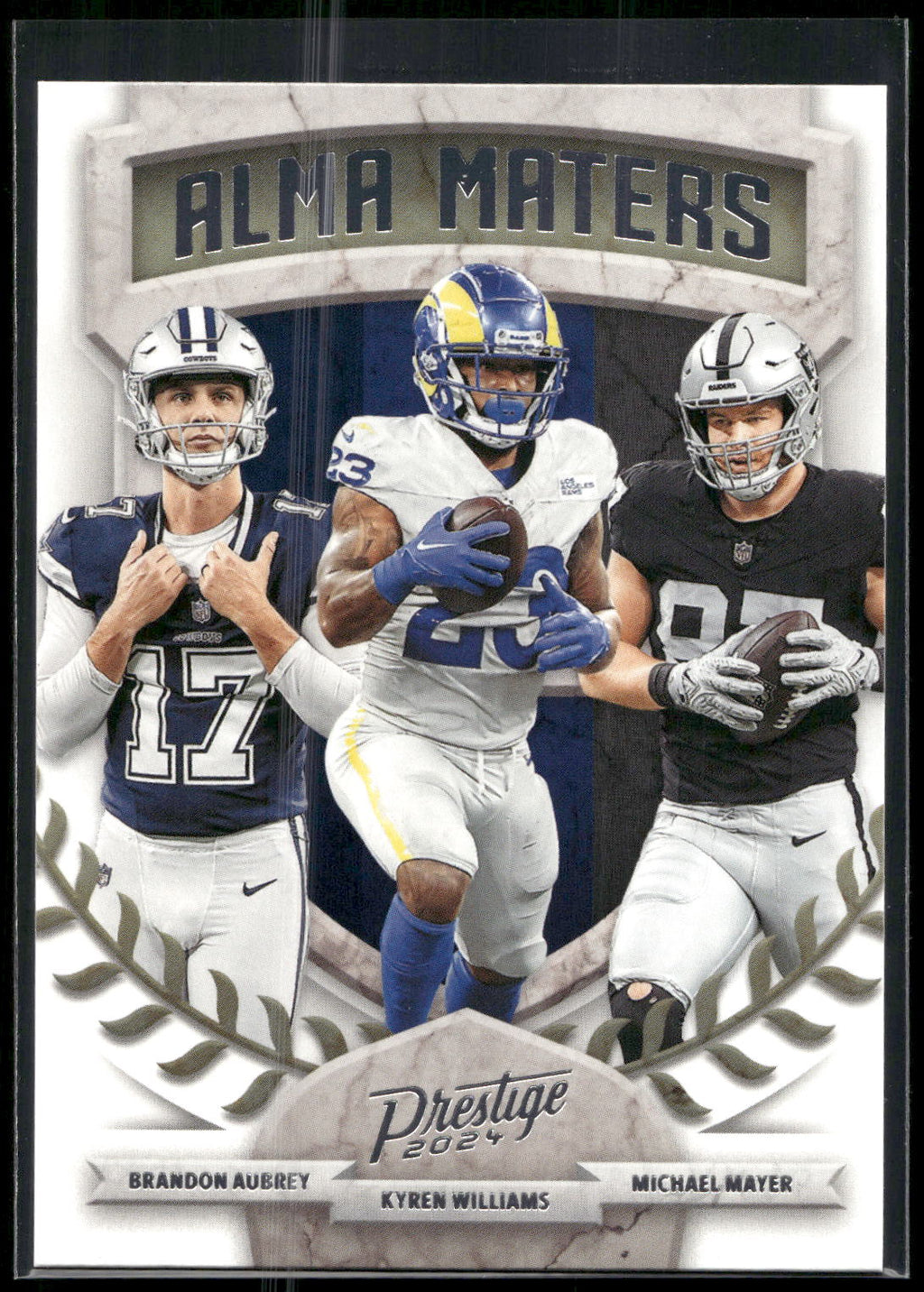 2024 Panini Prestige #7 Brandon Aubrey / Kyren Williams / Michael Mayer