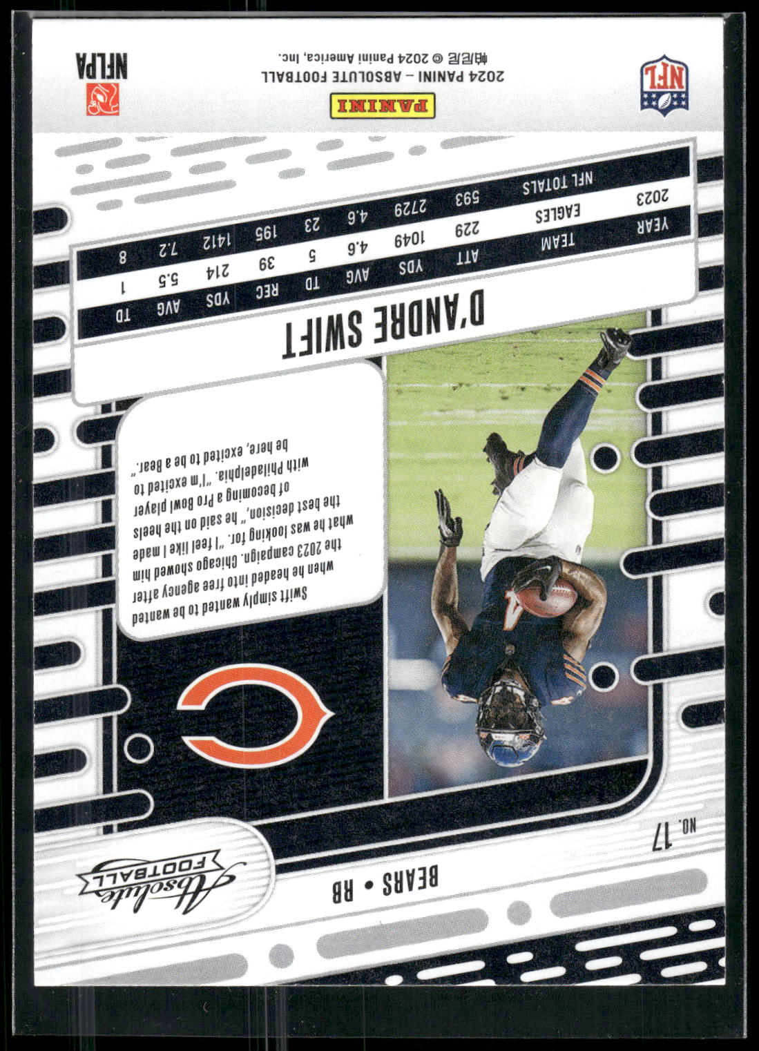 2024 Panini Absolute #17 D'Andre Swift Retail